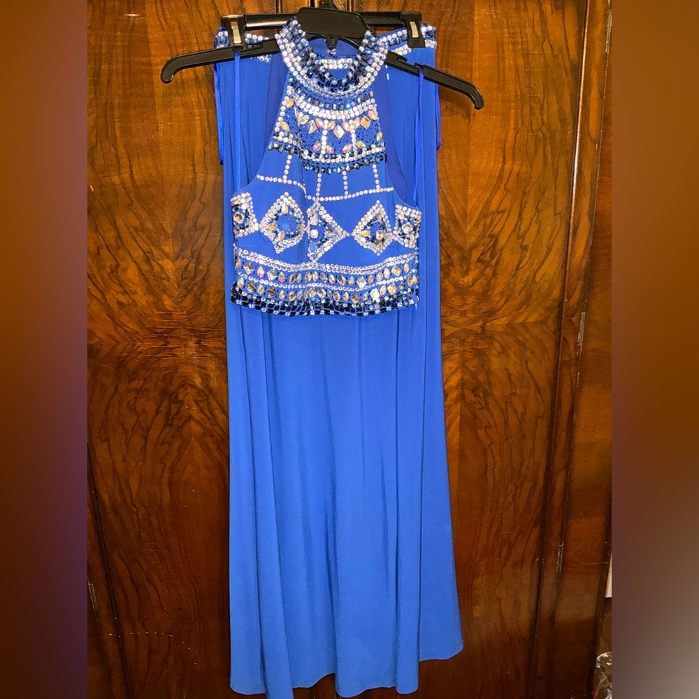 Chicas 2 pc Prom Maxi Skirt & Halter Top Size S - Picture 14 of 16